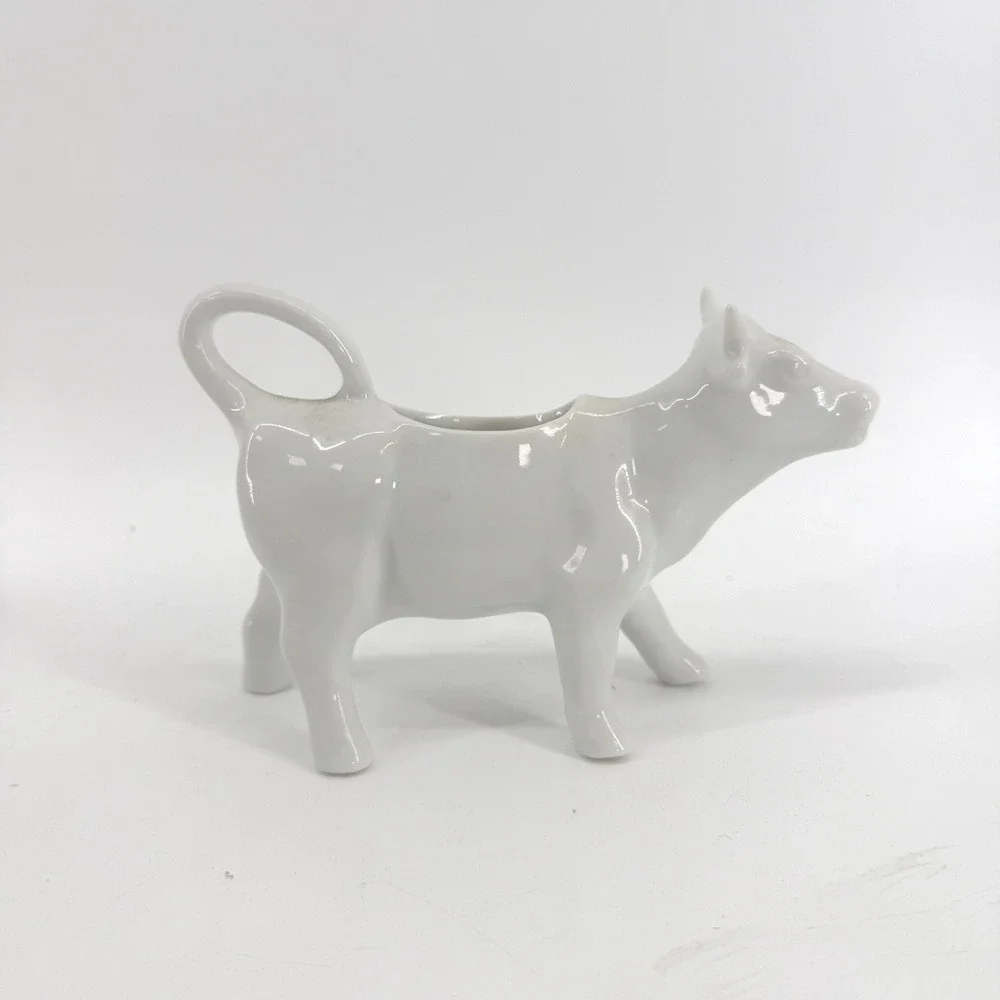 Cow Creamer‎ Pitcher Unisex OS White Ceramic Farmhouse Kitchen Decor